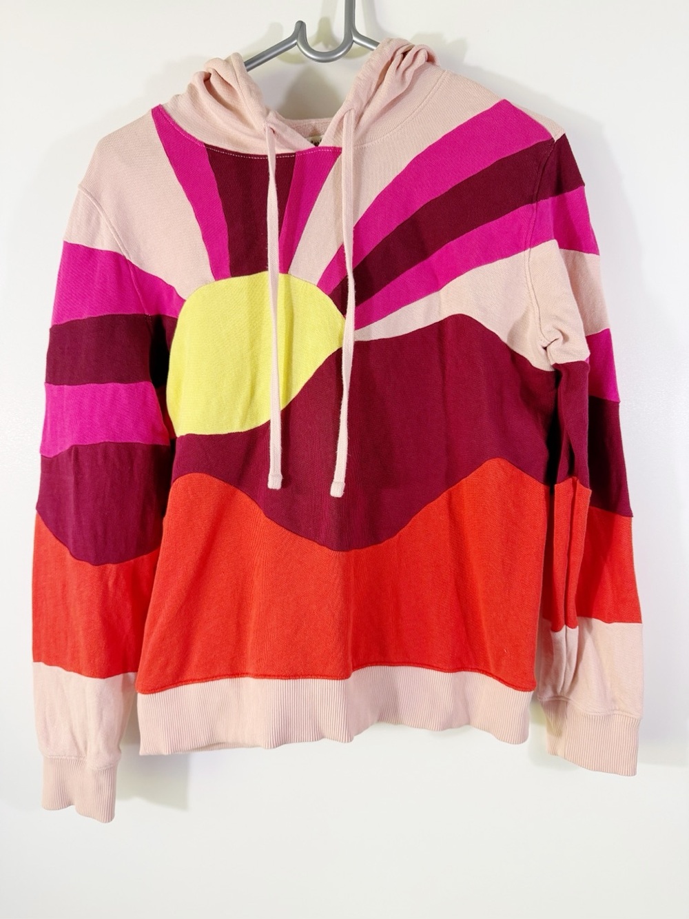 Faherty Soleil Hoodie Maroon Banner Colorway Size XS - Picture 3 of 13